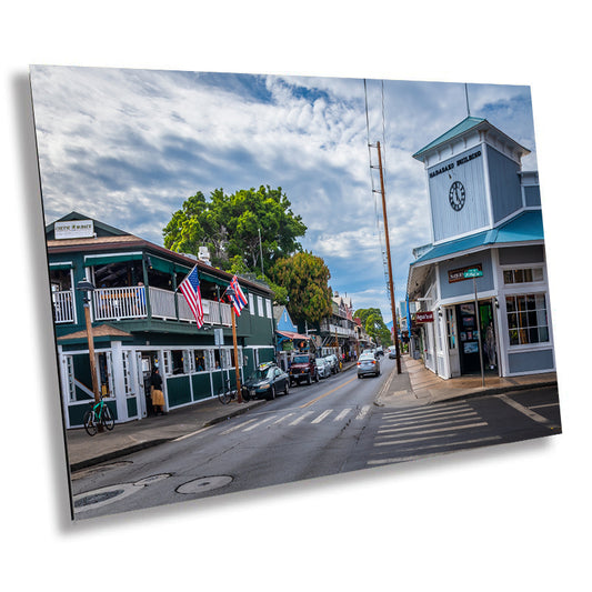 Lahaina Canvas Print - Front Street Historic Maui Wall Art on Premium Photo Paper