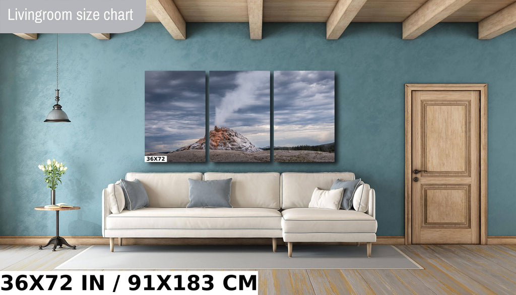 White Dome Geyser Print: Yellowstone National Park Wall Art