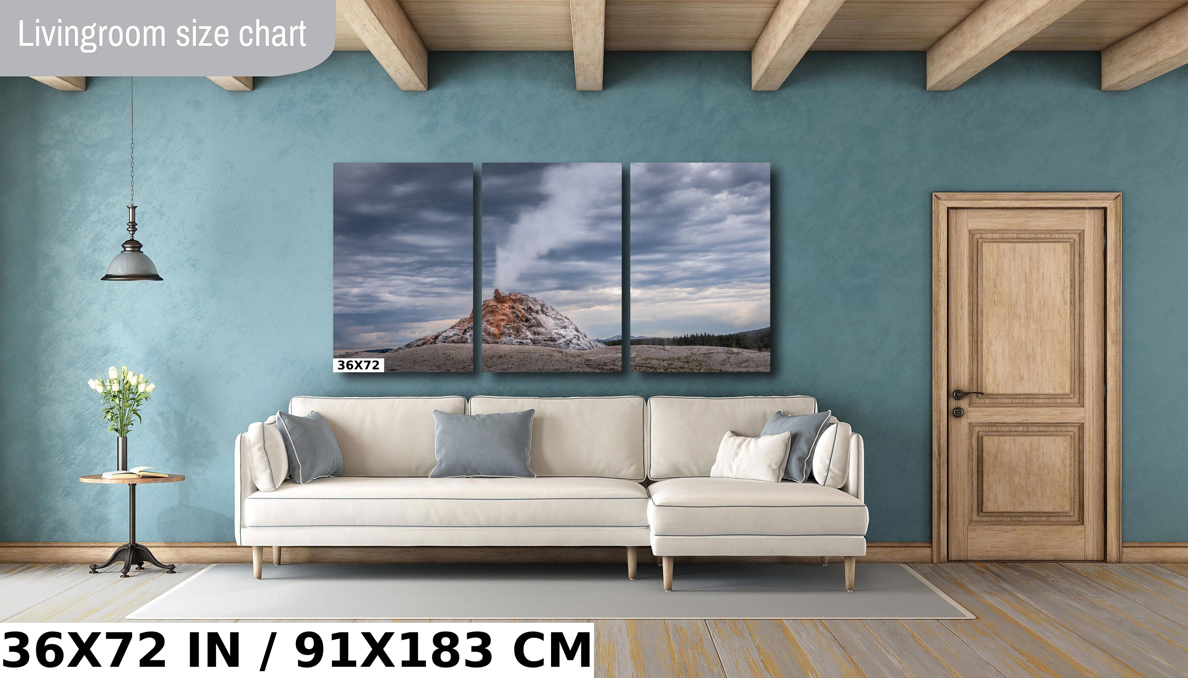 White Dome Geyser Print: Yellowstone National Park Wall Art