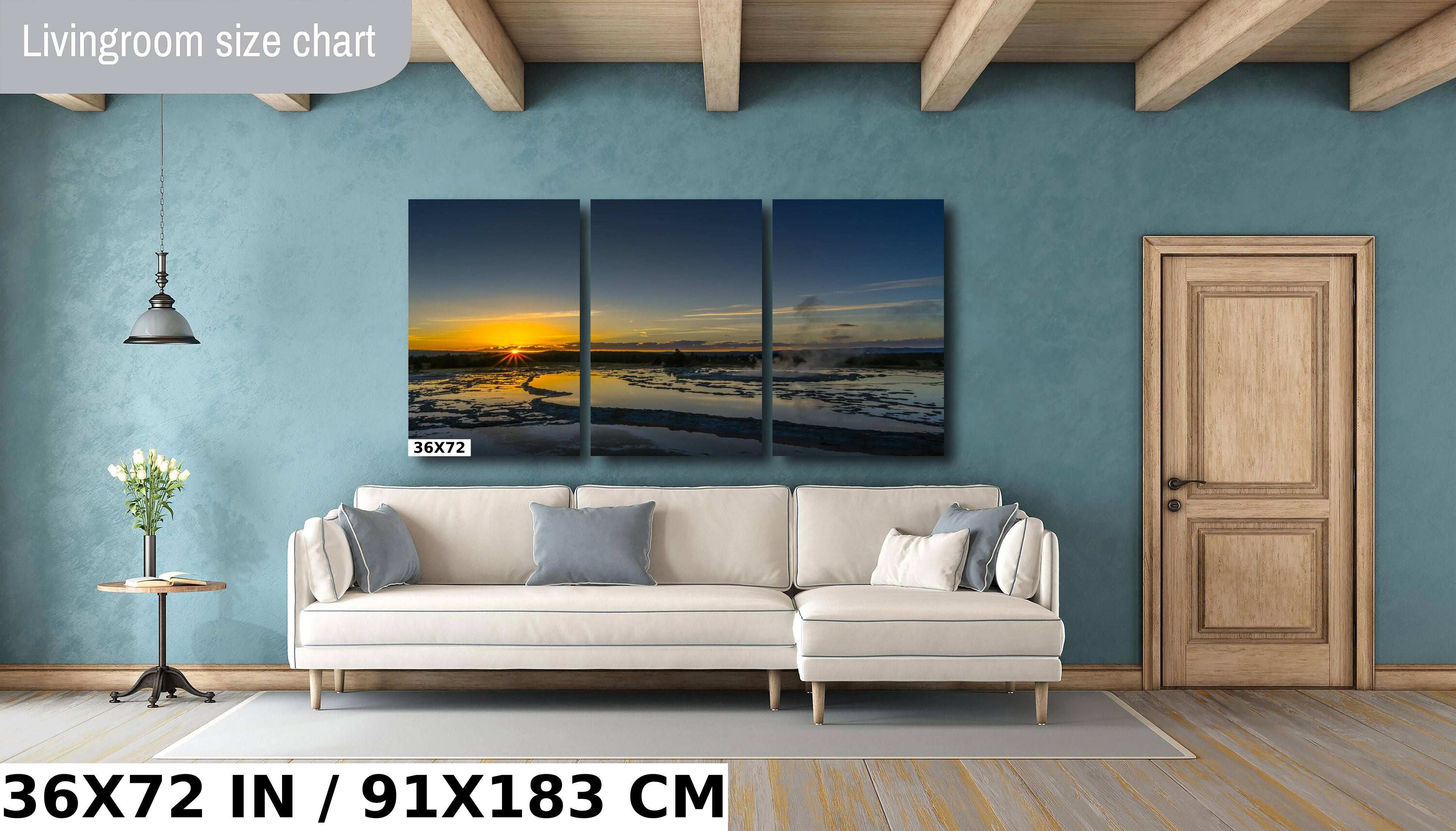 Yellowstone Geyser Print: Wyoming Landscape Photography