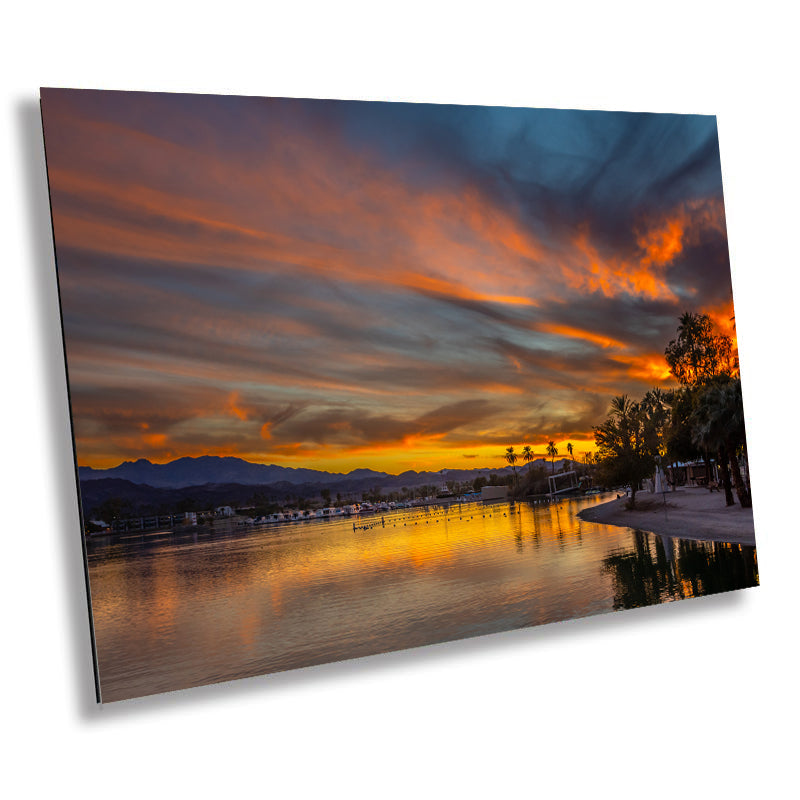 Golden Sunset Symphony: Lake Havasu Photography Wall Art