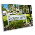 Sacajawea Hotel Sign Print: Montana Historic Landmark Wall Art