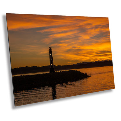Historical Maritime Icon: Cape Henry Lighthouse Replica in Lake Havasu Wall Art