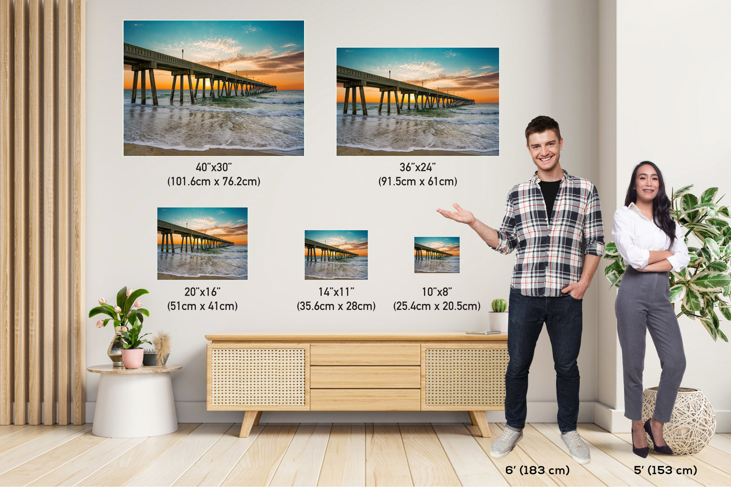 Coastal Awakening: Wrightsville Beach Photography Jonnie Mercers Fishing Pier North Carolina Architectural Seascape Wall Art