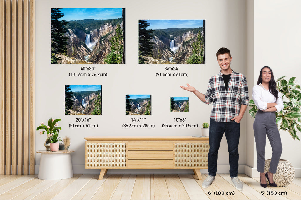 Yellowstone Lower Falls Print: Wyoming National Park