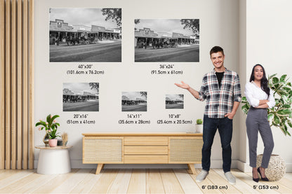 Tombstone Arizona Black and White: Historic Wild West Town Photography Wall Art