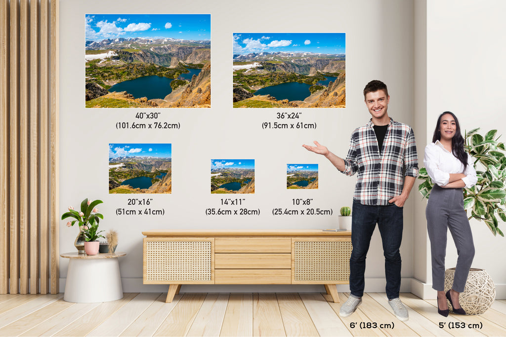 Beartooth Mountains Twin Lakes Photography: Montana Landscape Wall Art