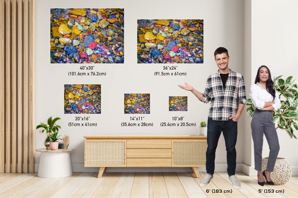 Lake McDonald Print: Rainbow Rocks, Glacier National Park