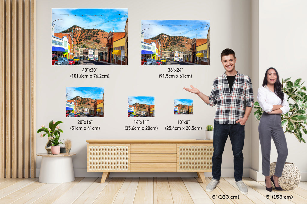 Bisbee Arizona Photography: Southwestern Historic Town Wall Art