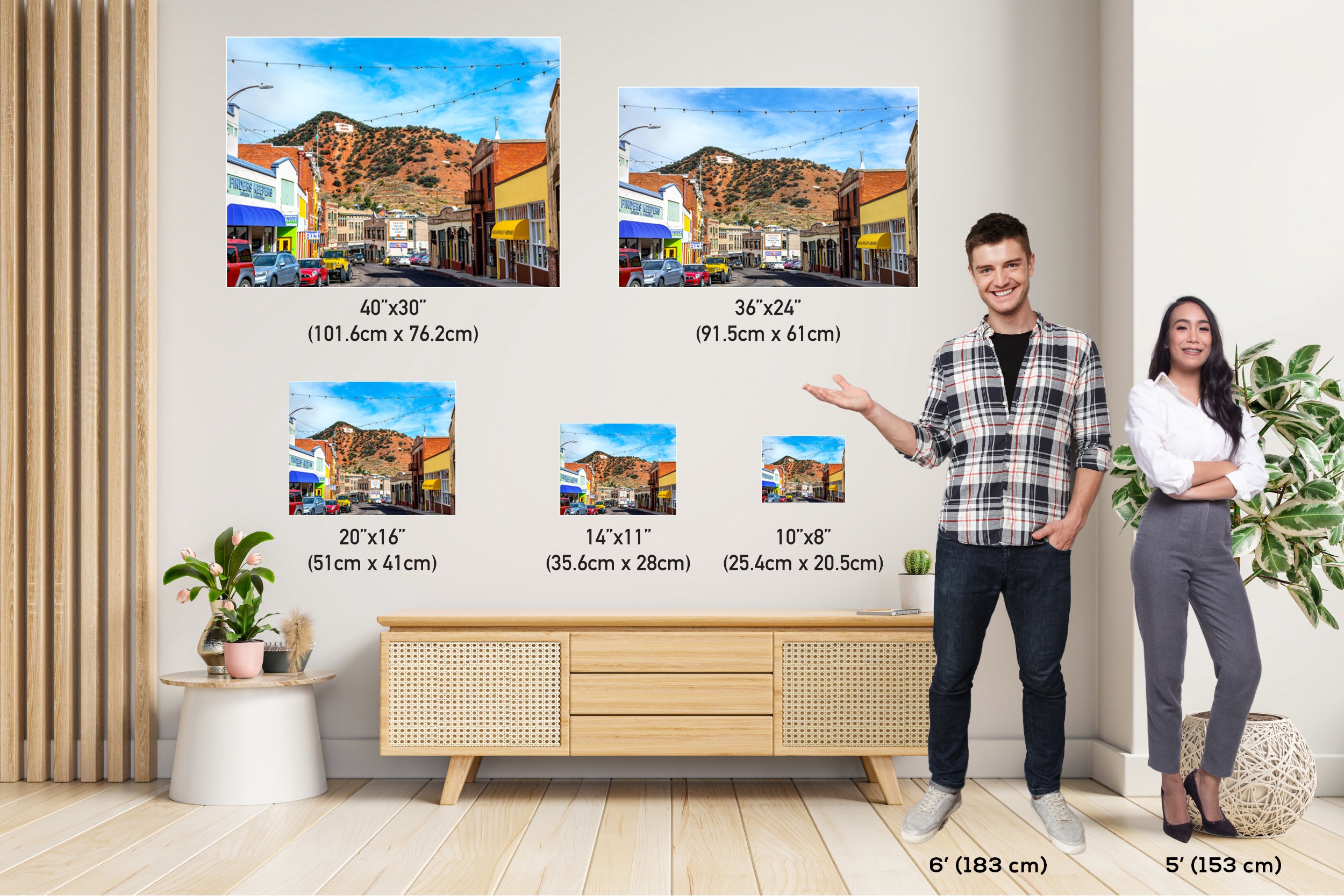 Bisbee Arizona Photography: Southwestern Historic Town Wall Art