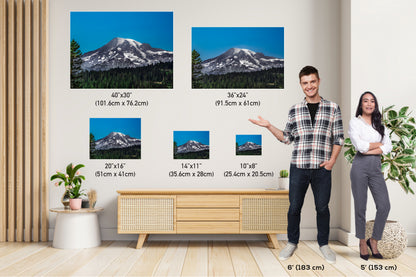 Peak Perfection: Mount Rainier Snowcapped Mountain Wall Art National Park