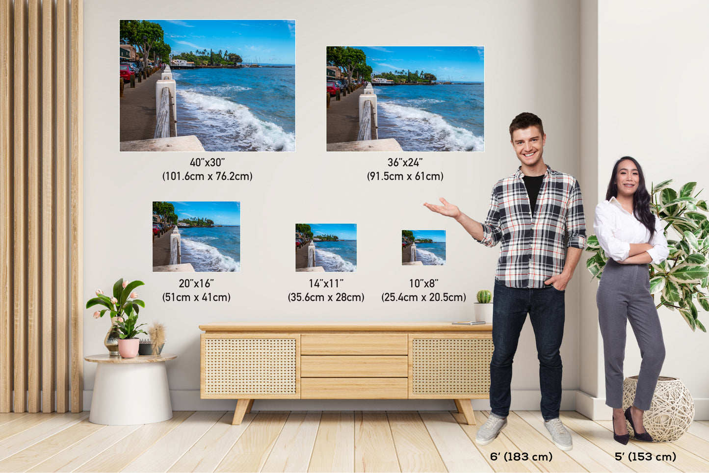 Lahaina Oceanfront Canvas - Maui Wall Art | Hawaii Photography Print