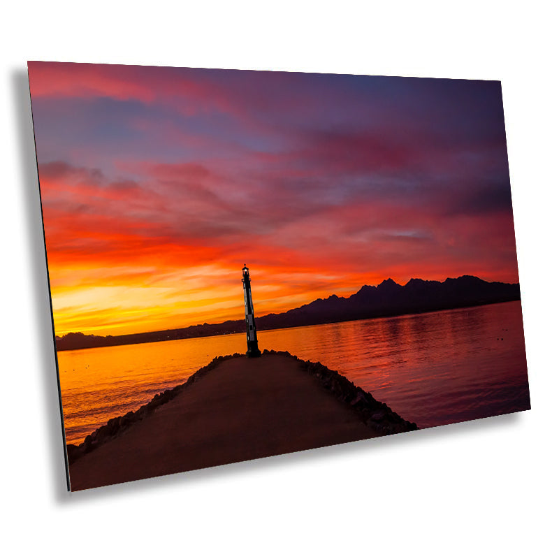 Cape Henry Lighthouse Replica: Lake Havasu Sunset Arizona Photography Wall Art