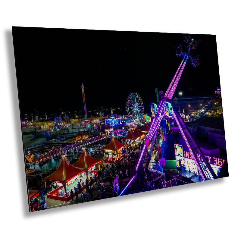 Arizona State Fair at Night Phoenix Photography Wall Art