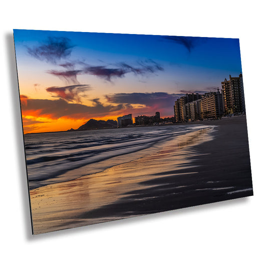 Oceanfront Oasis: Buildings by the Beach in Puerto Peñasco Wall Art Mexico Seascape Print