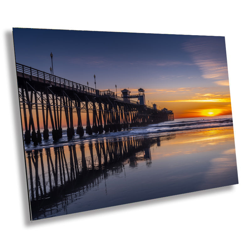 Oceanside Pier Sunset Print: California Coastal