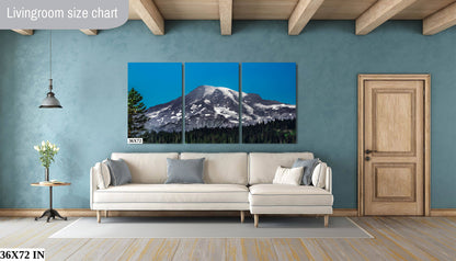 Peak Perfection: Mount Rainier Snowcapped Mountain Wall Art National Park