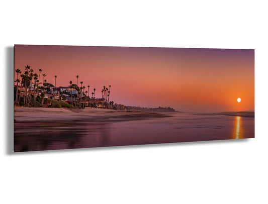 San Clemente Beach Wall Art - California Coastal Print | Sunset Seascape Art Canvas