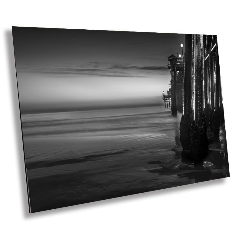 Oceanside Pier Black and White Print: California Coast