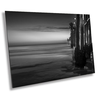 Oceanside Pier Black and White Print: California Coast