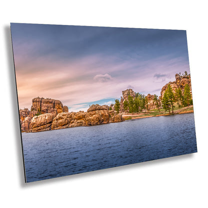 Sylvan Lake Splendor: Capturing the Tranquility of Custer State Park Metal Canvas Print South Dakota Wall Art Nature Photography