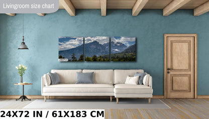 Teton Treasures: Grand Teton National Park Metal Canvas Print Mountain Range Wall Art Wyoming Photography