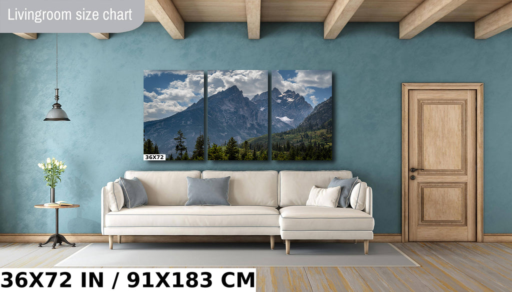 Grand Teton National Park Print: Wyoming Mountain Range Wall Art