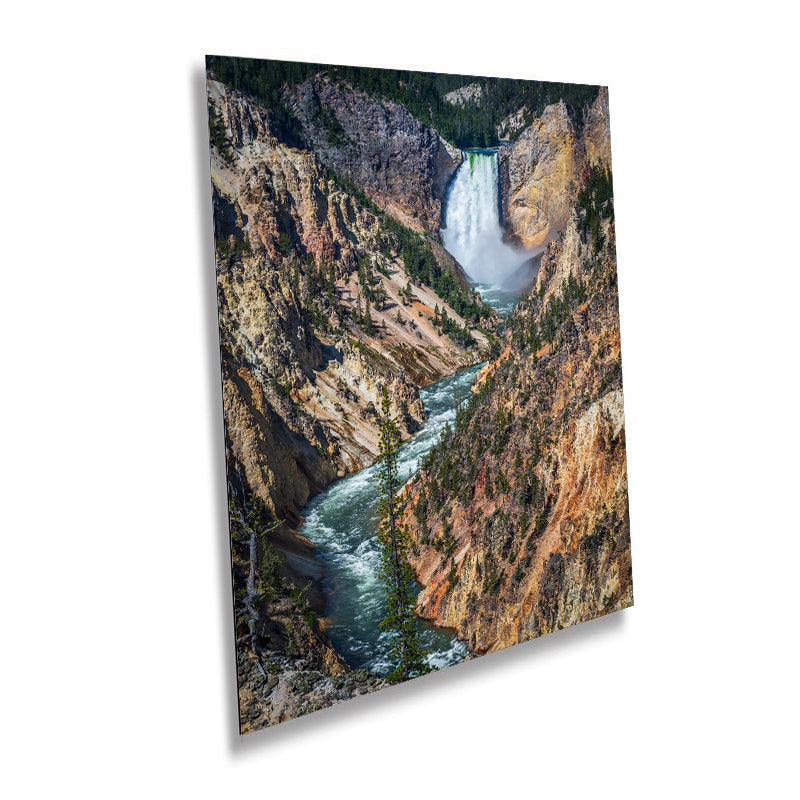 The Earth's Crescendo: Yellowstone Lower Falls Wall Art Decor Wyoming Poster
