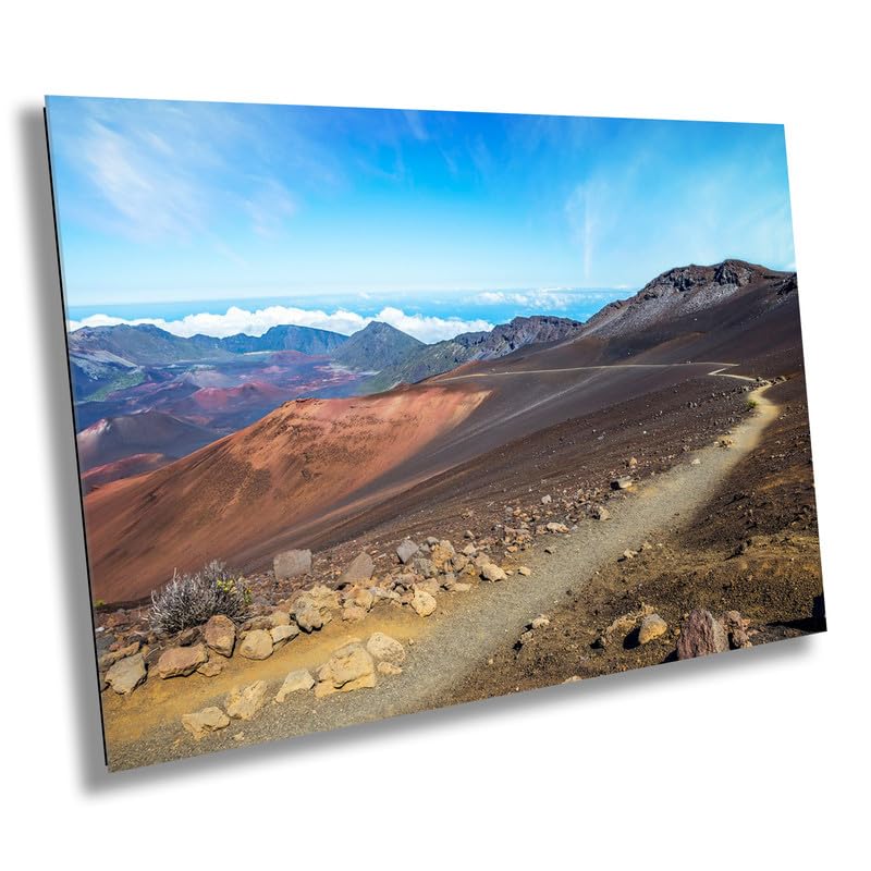 Trail to a New World: Haleakala Volcano Maui Canvas Print Wall Art Home Decor