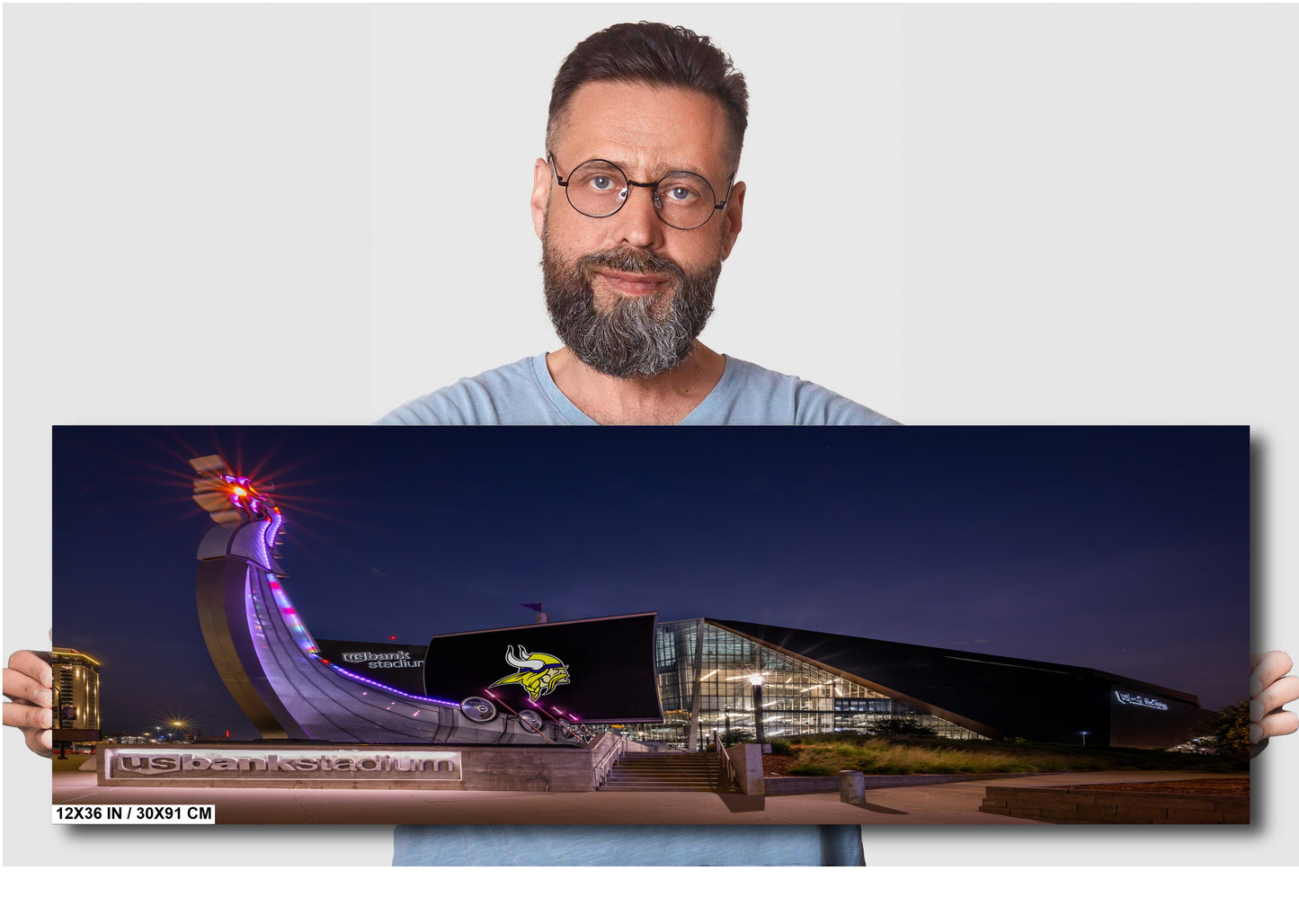 Viking Legacy Ship Print – Minnesota Vikings Art | U.S. Bank Stadium Photo Wall Decor