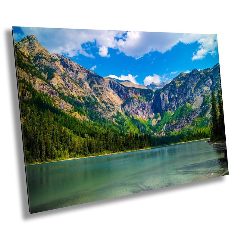 Veiled Tranquility: Avalanche Lake in the Heart of Glacier National Park Wall Art