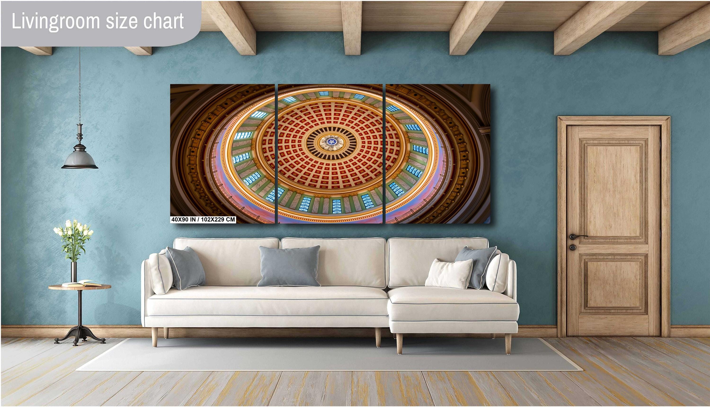 Oklahoma State Capitol Dome Interior Art Print: Architectural Photography