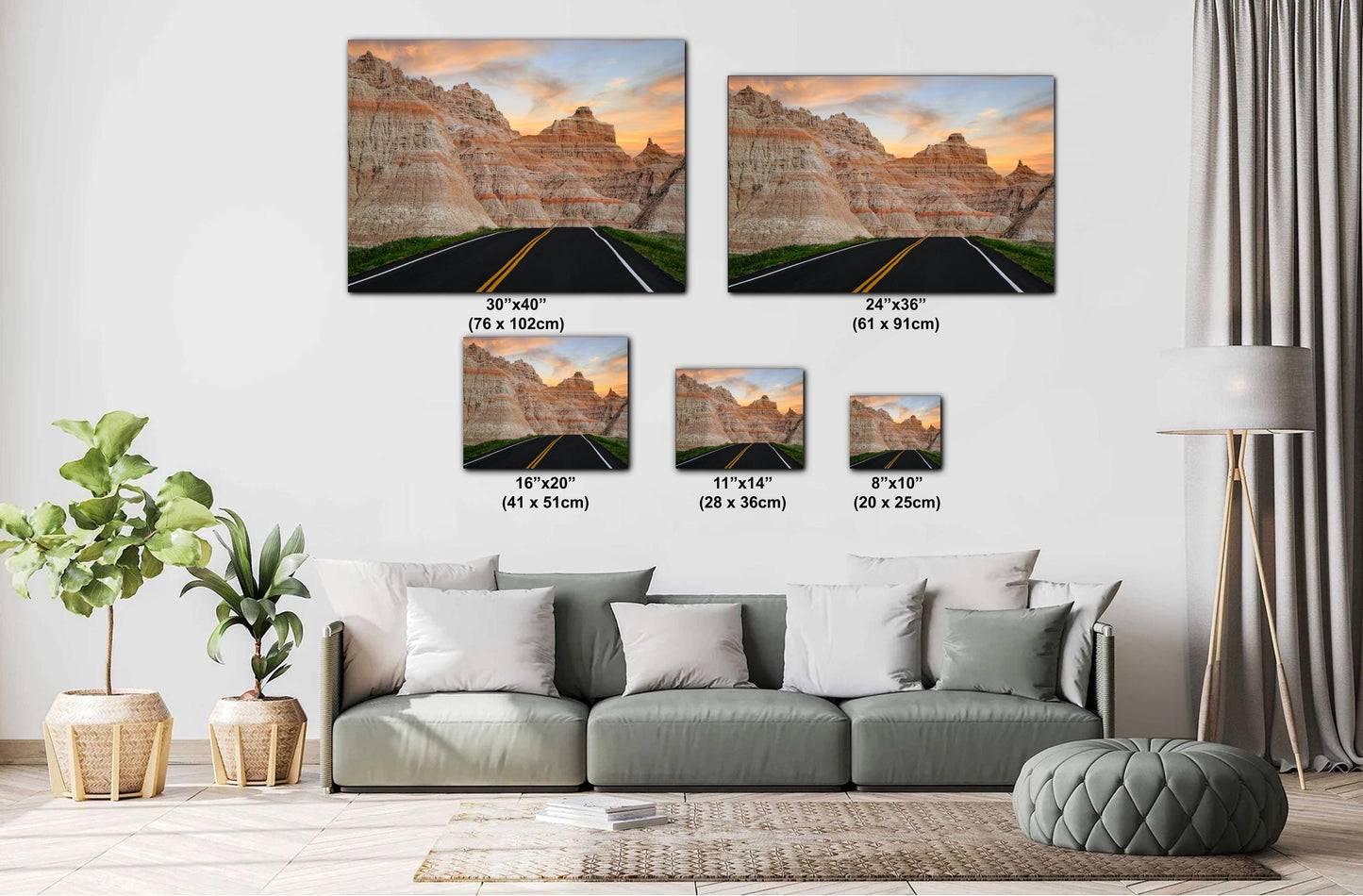 Badlands Sunset: South Dakota Landscape Photography Wall Art