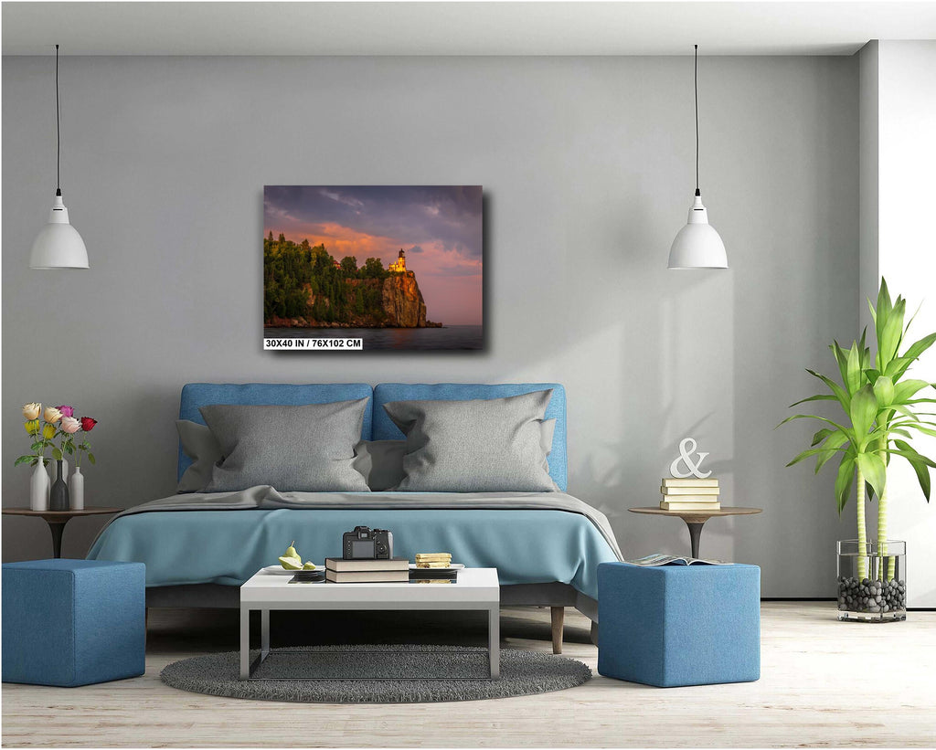 Split Rock Lighthouse Print - Minnesota North Shore Coastal Landscape Wall Art