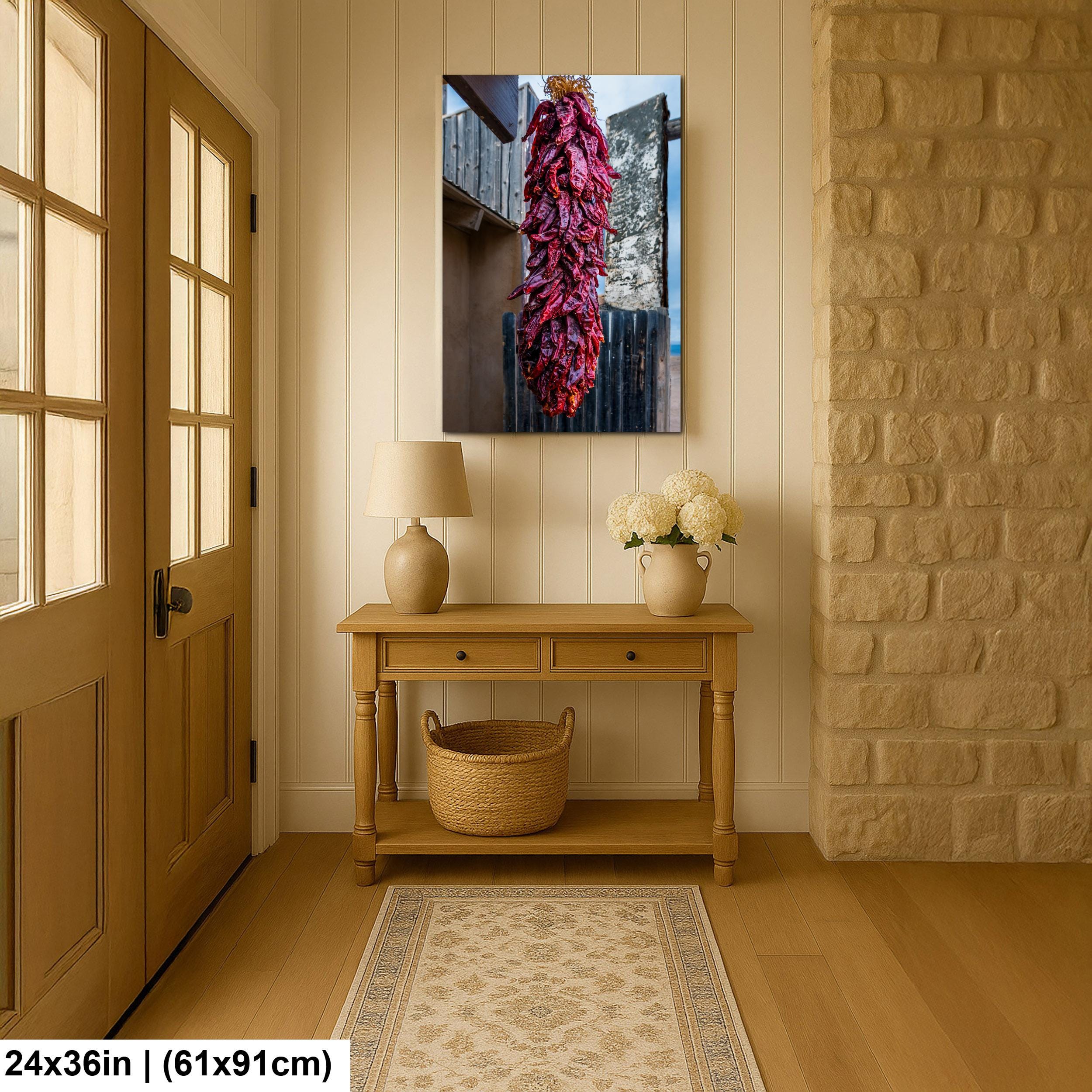 Hanging Chile Ristra, Tombstone, Arizona Southwest Kitchen Photography Wall Art