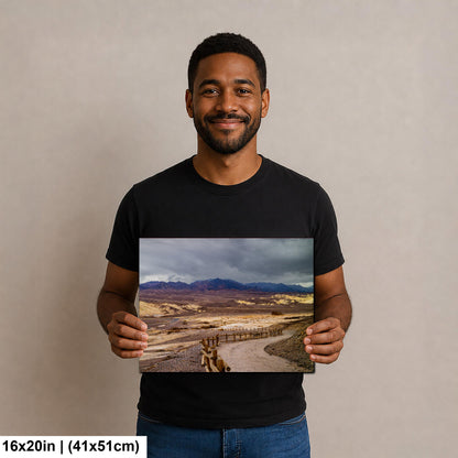Storm Clouds over Death Valley National Park California Photography Print, Desert Landscape Wall Art