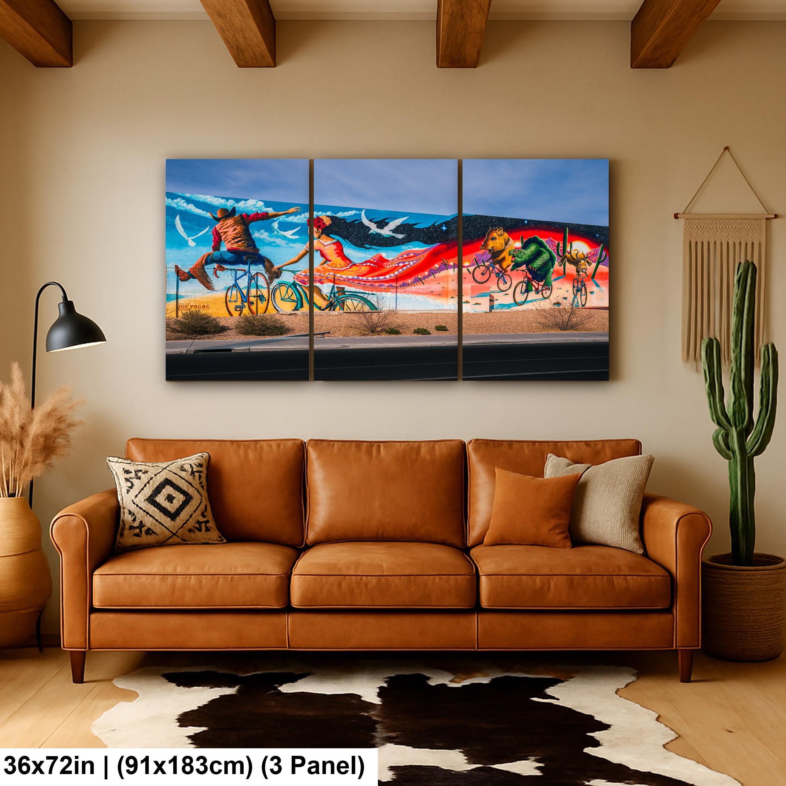 Tucson Mural - Desert Dream Bicycle Mural, Photography Print Wall Art