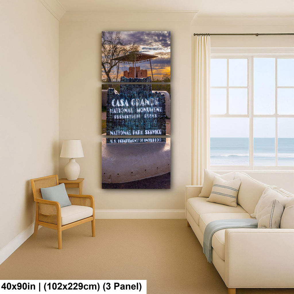 Casa Grande Ruins National Monument, Arizona, Ancient Desert Landmark Photography Wall Art
