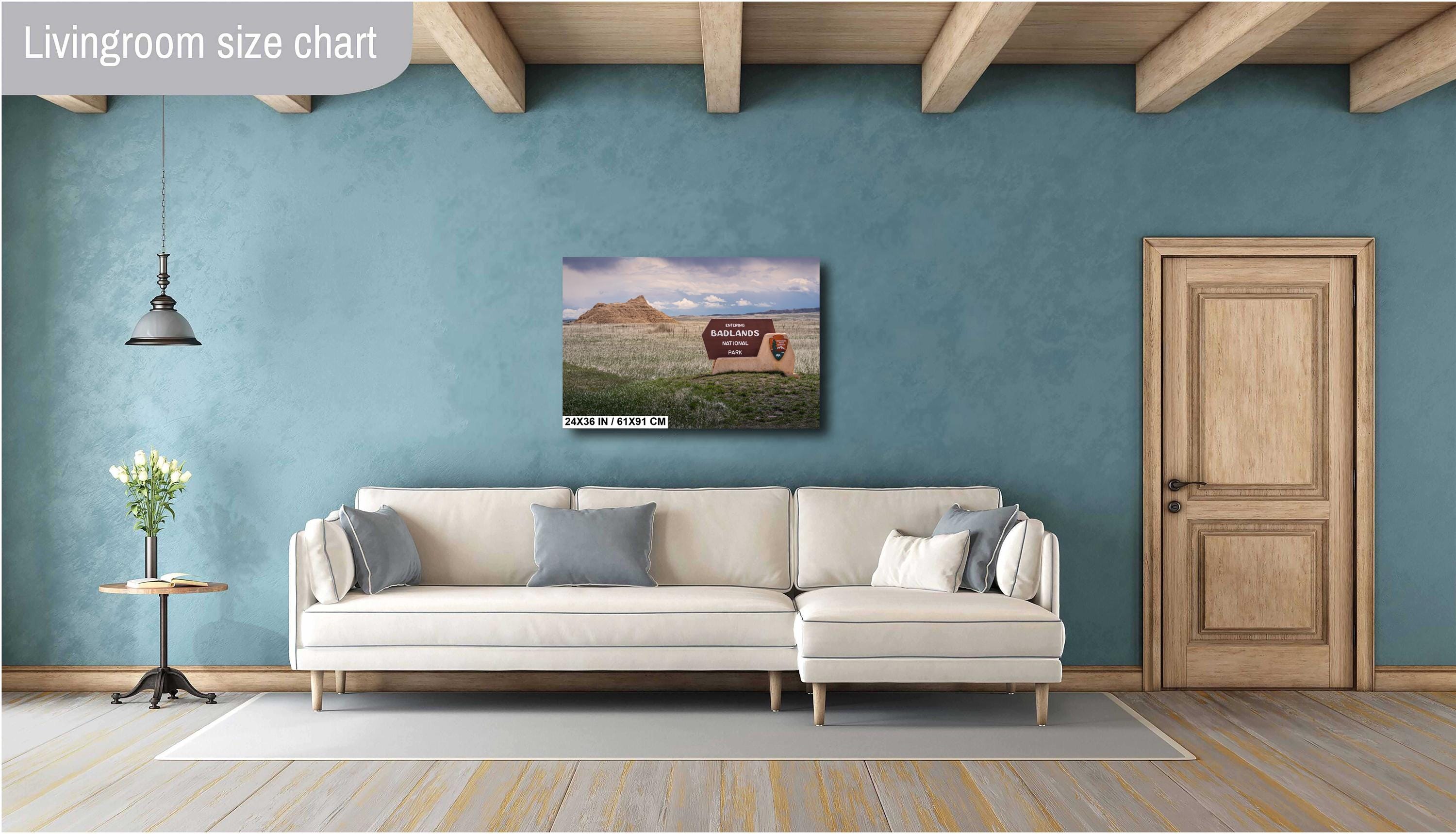 Badlands National Park Entrance Sign: South Dakota Photography Wall Art