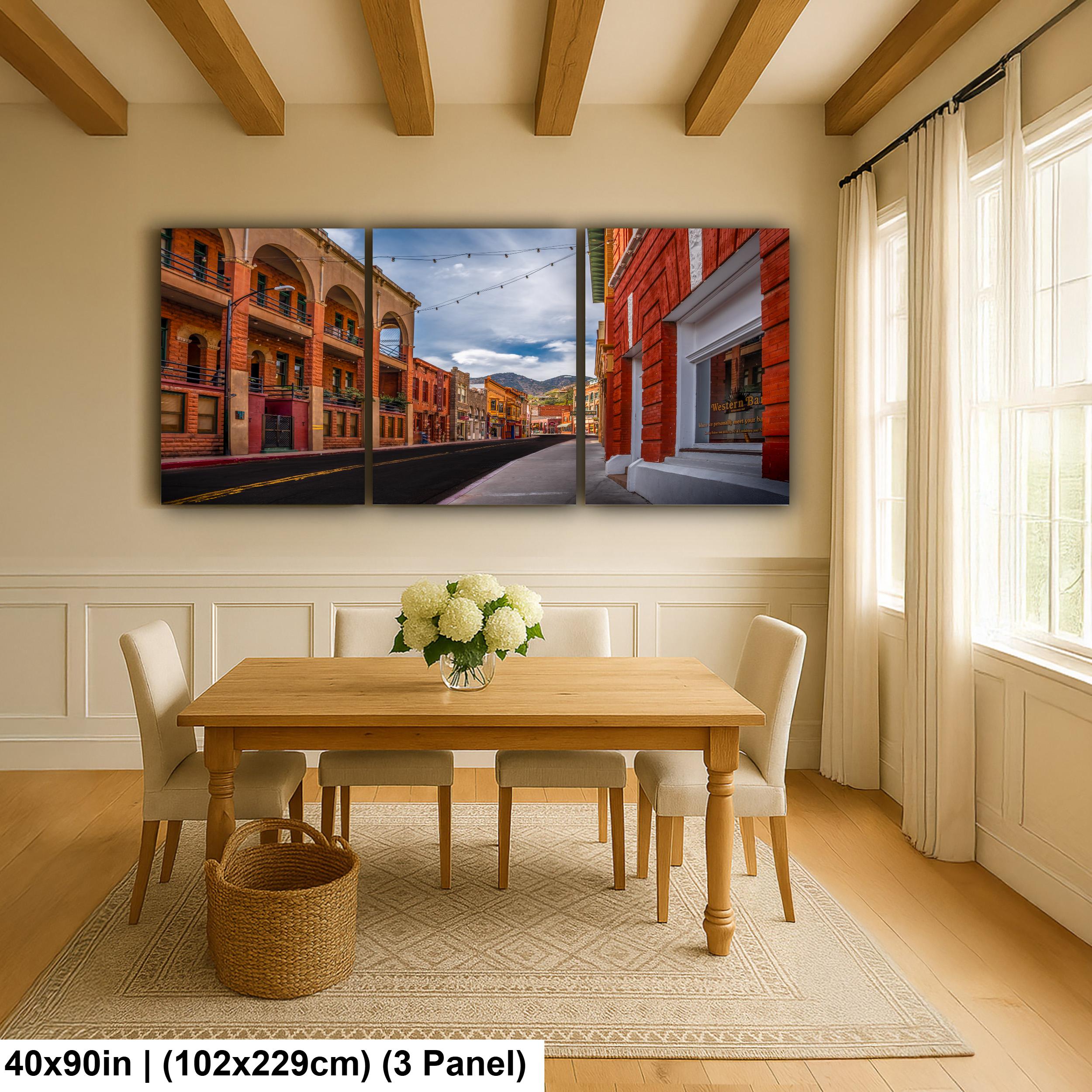 Bisbee Arizona Historic Streetscape, Colorful Downtown Architecture Wall Art Photography