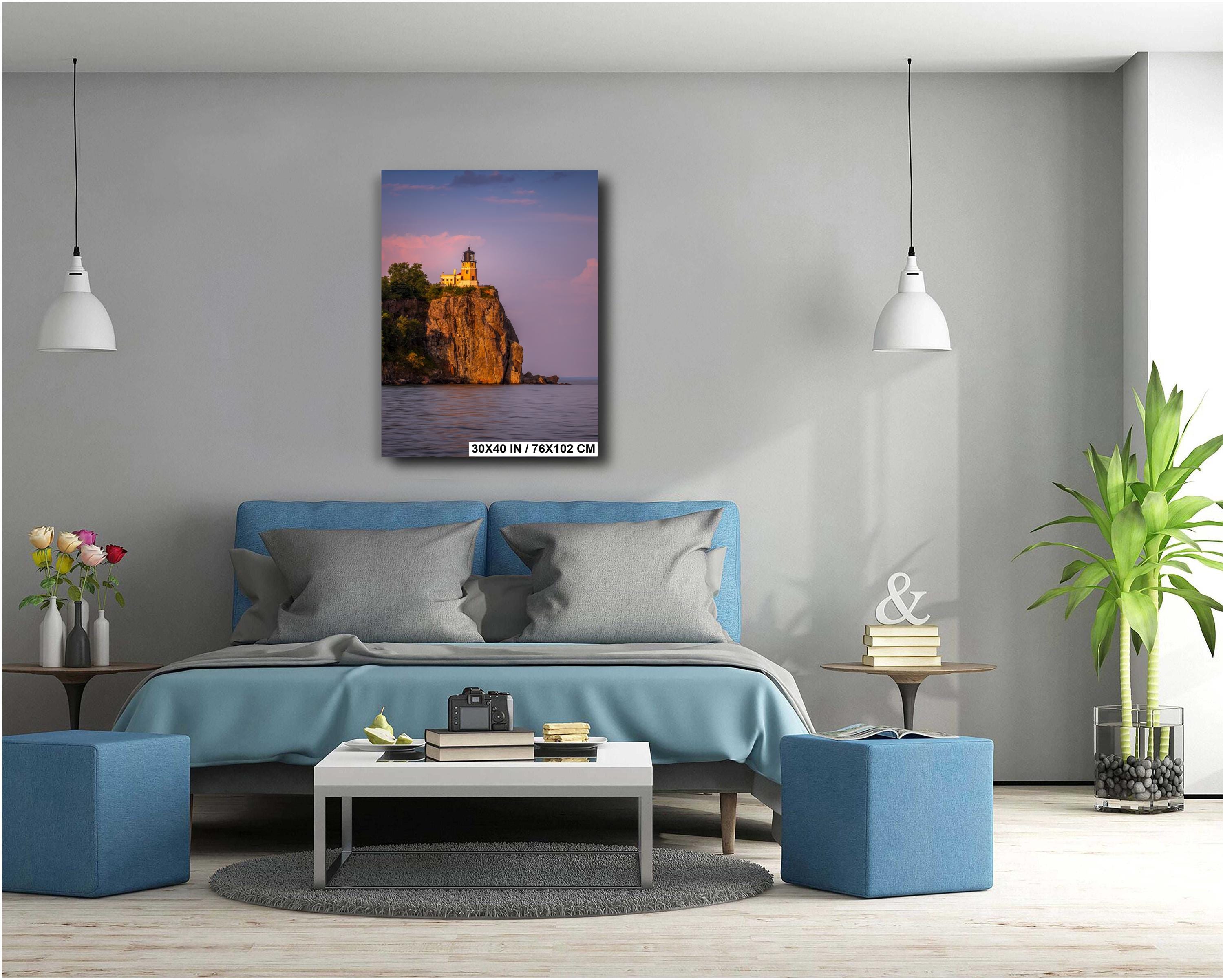 Split Rock Lighthouse Sunset Minnesota North Shore Photography Wall Art