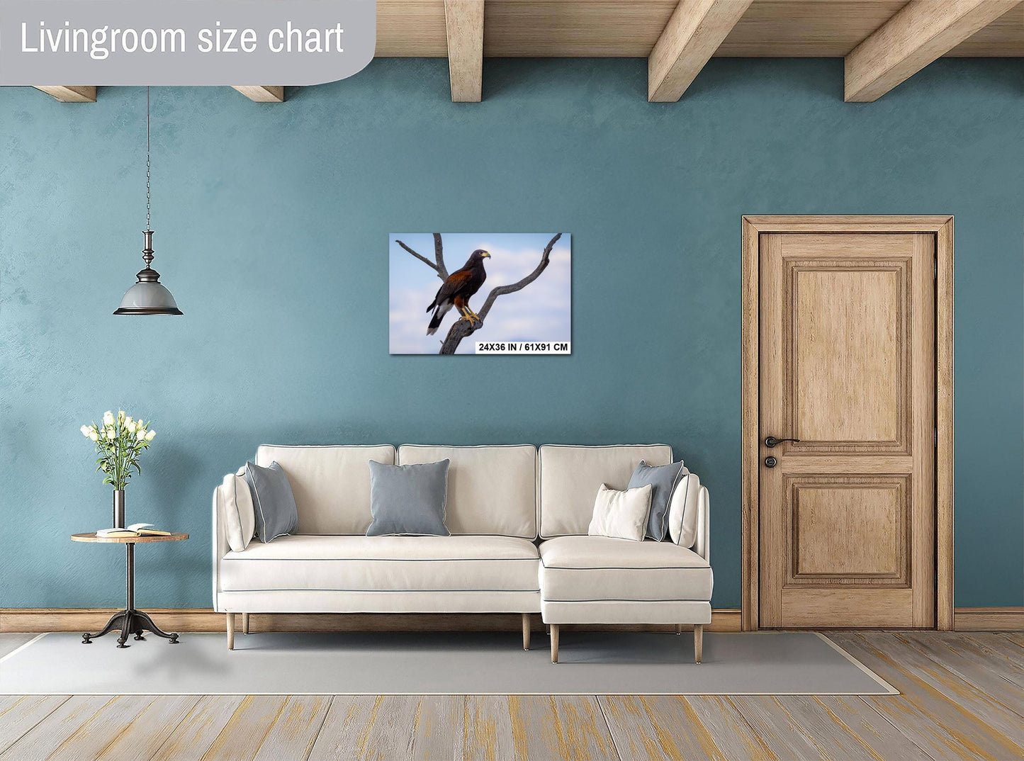 Harris's Hawk Perched: Arizona Desert Wildlife Photography Print