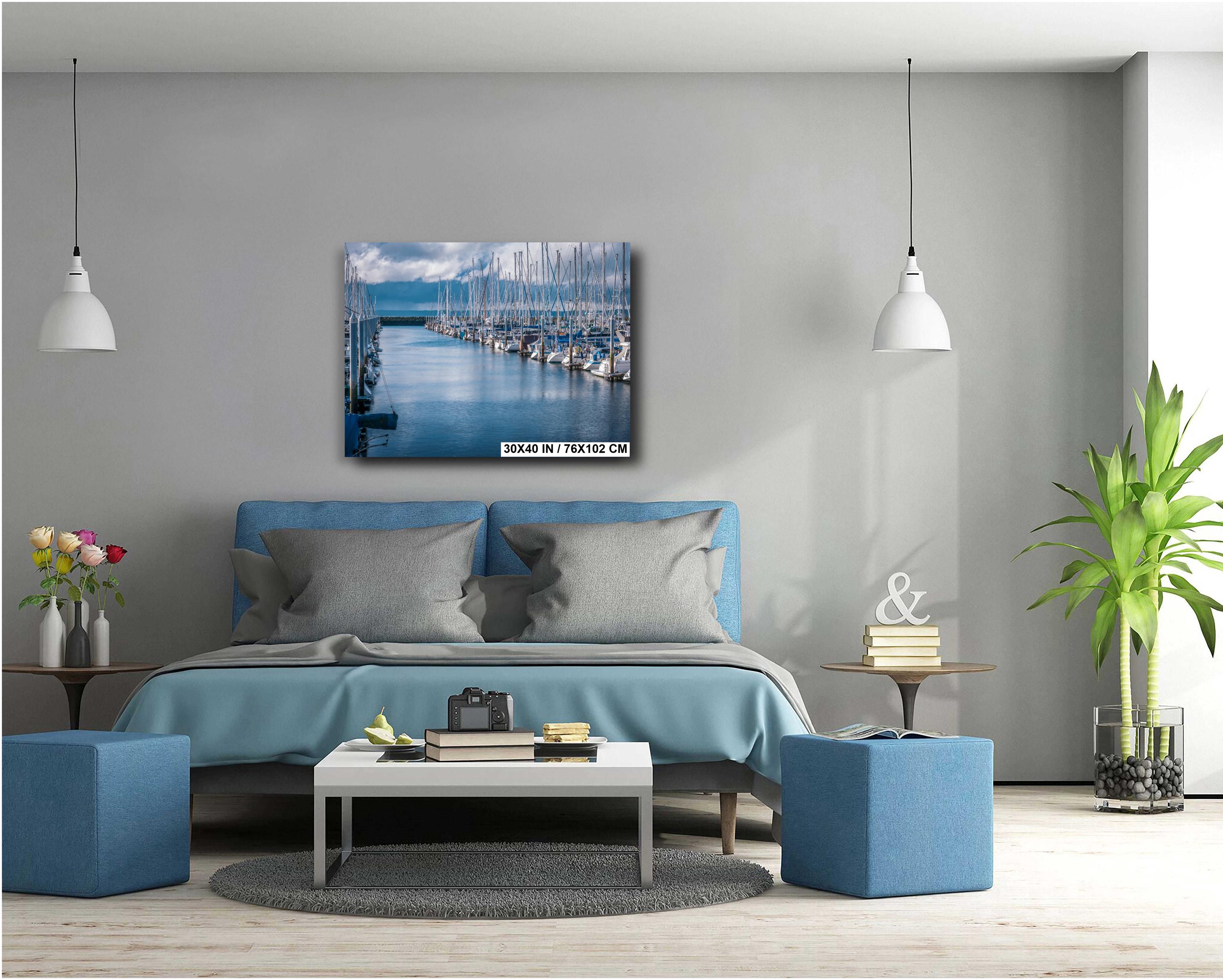 Seattle Nautical Print: Shilshole Bay Marina, Puget Sound Photography