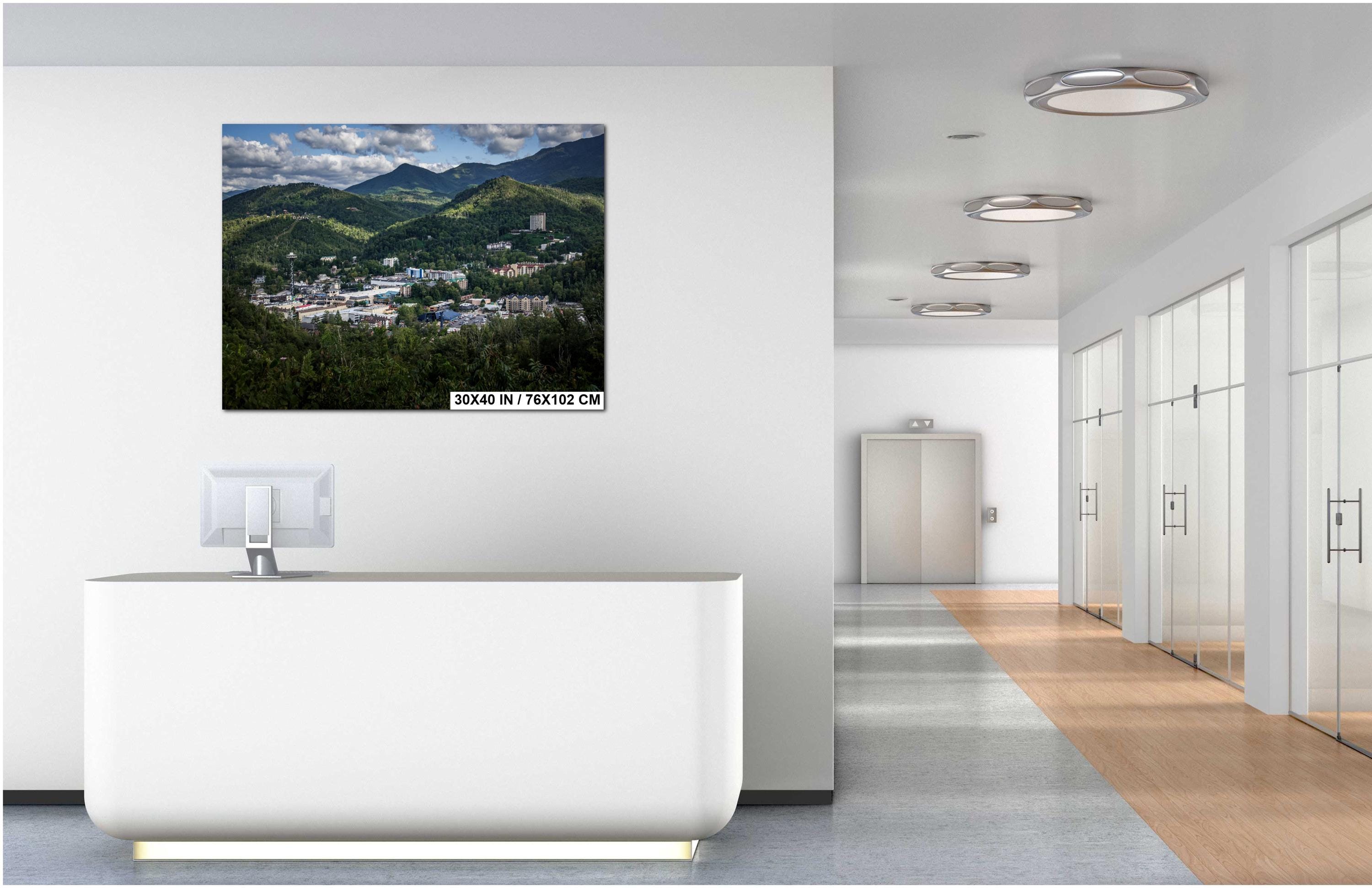 Gatlinburg TN Scenic Mountain Overlook Photography Print Canvas Metal Aluminum Wall Art Landscape Home Office Decor