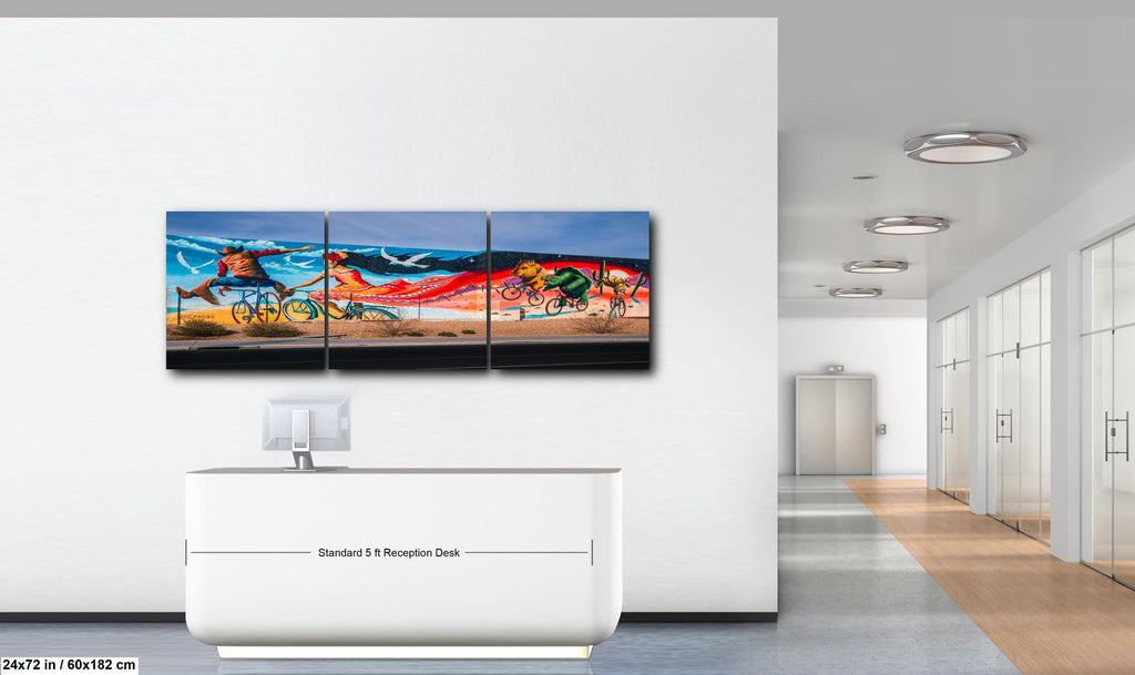 Tucson Mural - Desert Dream Bicycle Mural, Photography Print Wall Art