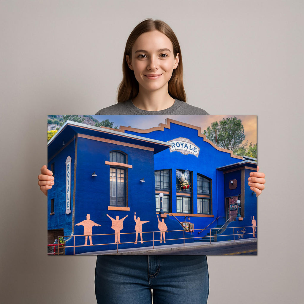 Bisbee Royale Theater Beatles Silhouette Mural Arizona Landmark Photography Wall Art