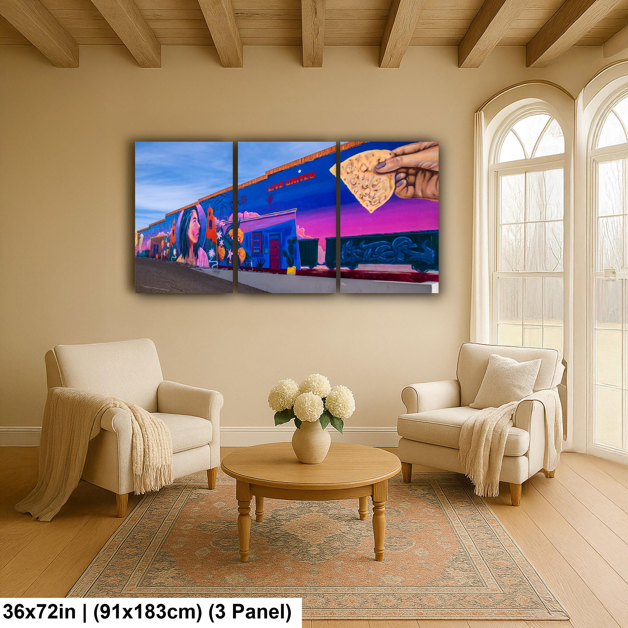 Tucson Mural - Live United Community Mural, Photography Print Wall Art