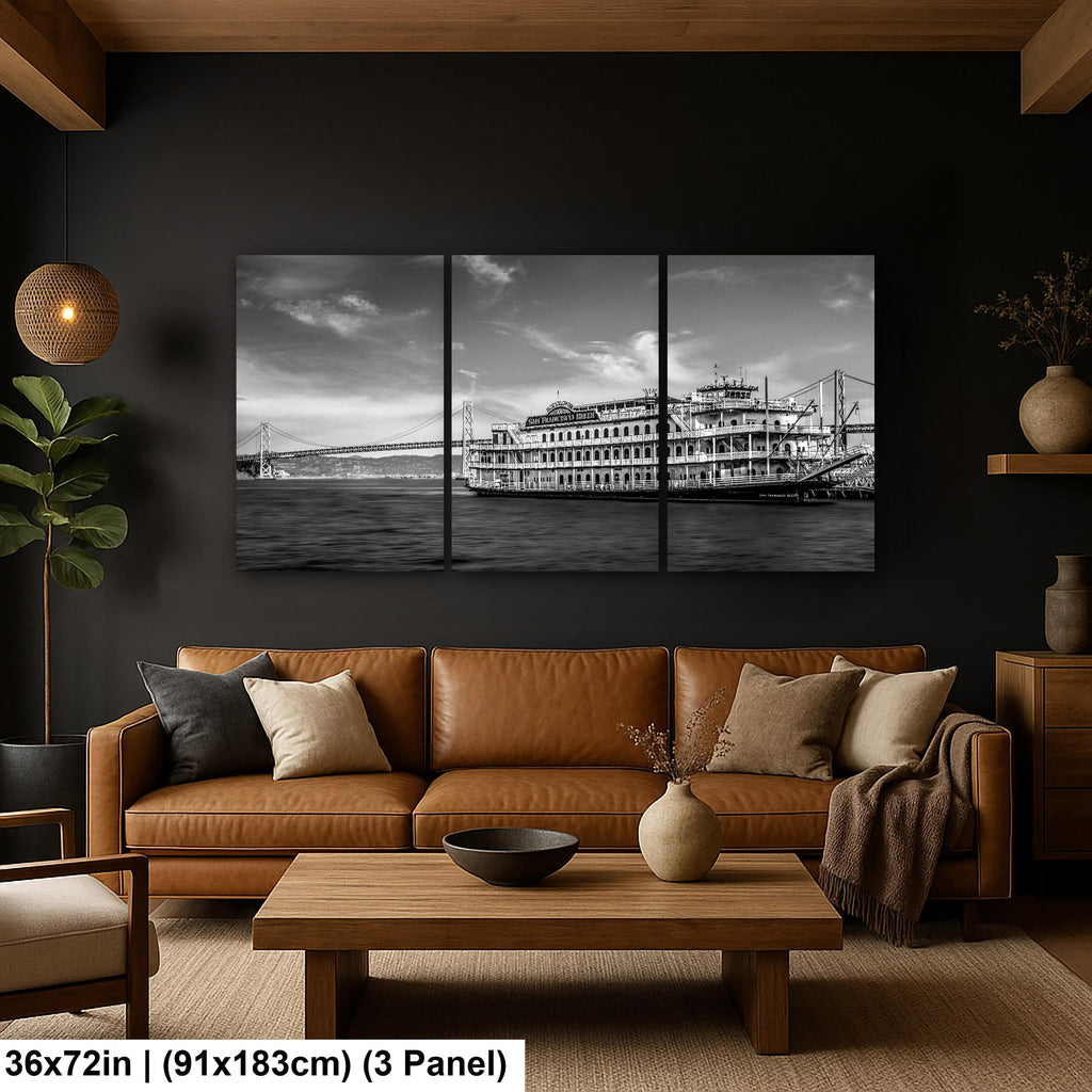 Bay City Icons: San Francisco Belle & Bay Bridge CA Photography Wall Art