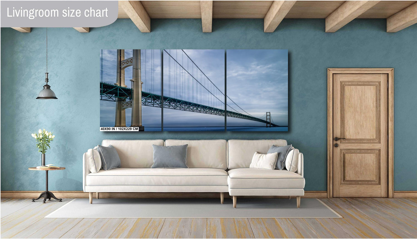 Mackinac Bridge: Michigan Landmark Photography Wall Art