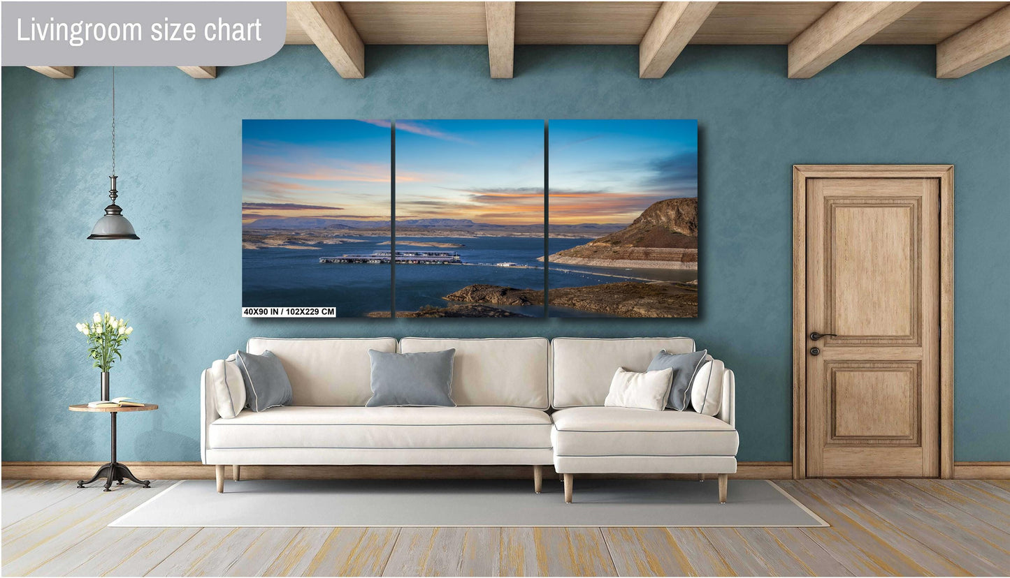Elephant Butte Lake: State Park Wall Art Print New Mexico Reservoir Landscape Photography Canvas/Metal/Aluminum/Acrylic